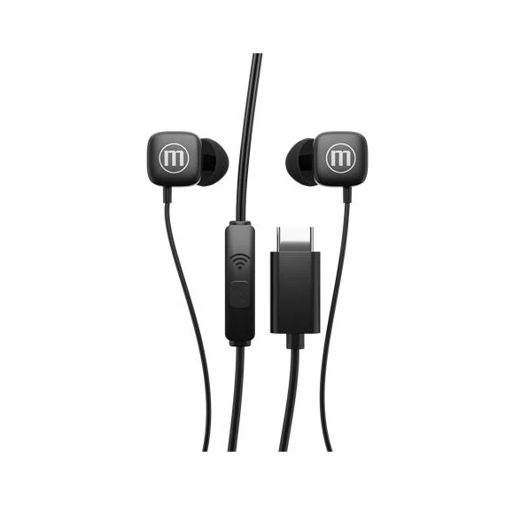 Fülhallgató, mikrofonnal, USB-C, MAXELL 