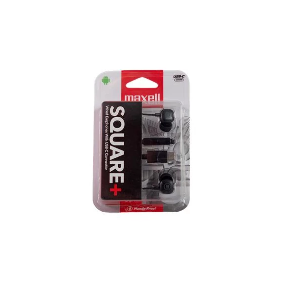Fülhallgató, mikrofonnal, USB-C, MAXELL 