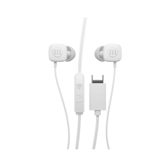 Fülhallgató, mikrofonnal, USB-C, MAXELL 