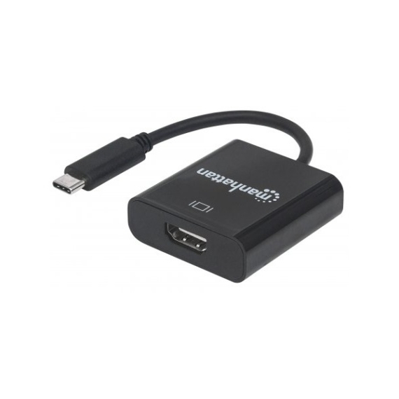 Manhattan Kábel átalakító - USB-C 3.1 to HDMI (3840x2160p@30Hz, 4K, Full HD, UHD)