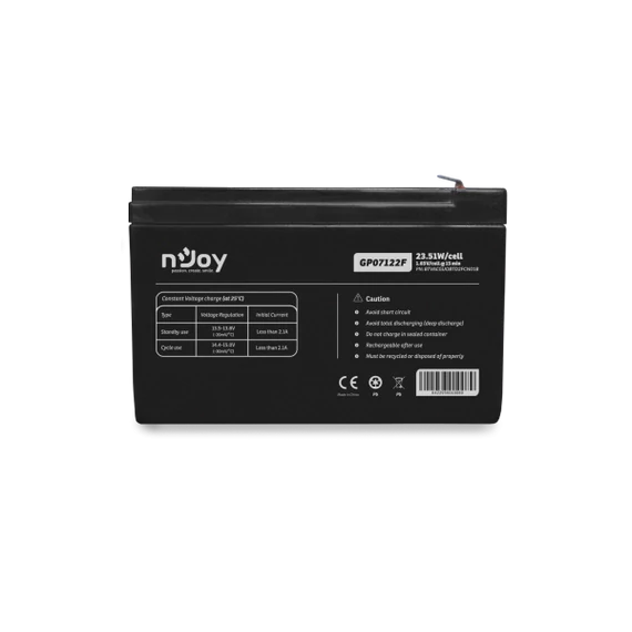 Njoy 12V/7Ah szünetmentes akkumulátor 1db/csomag