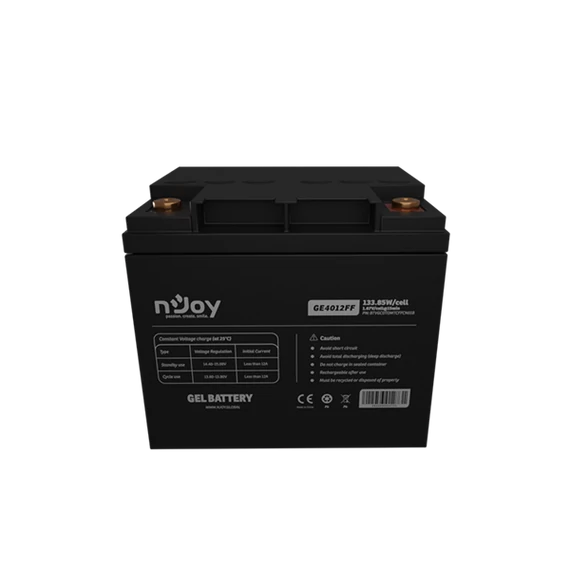 NJOY akkumulátor - GE4012FF (12V/40Ah, T6, zárt, gondozás mentes, GEL)