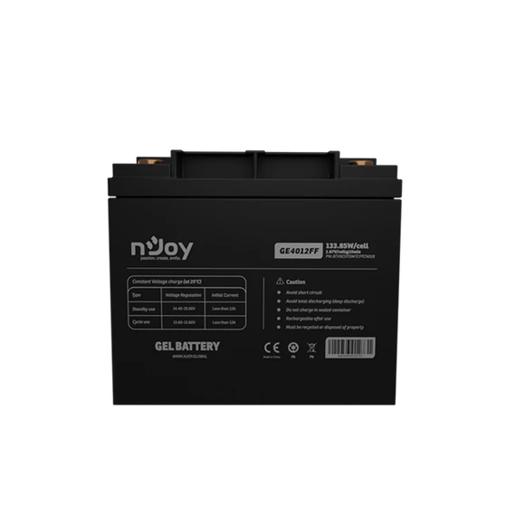NJOY akkumulátor - GE4012FF (12V/40Ah, T6, zárt, gondozás mentes, GEL)
