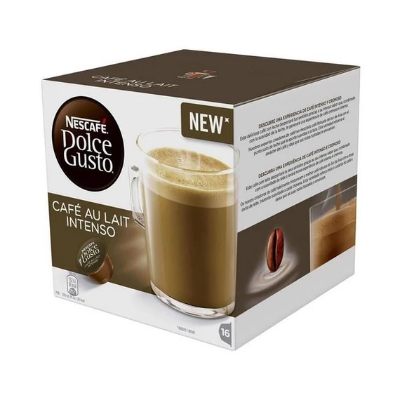 Kávékapszula, 16 db, NESCAFÉ "Dolce Gusto Café au Lait Intenso"