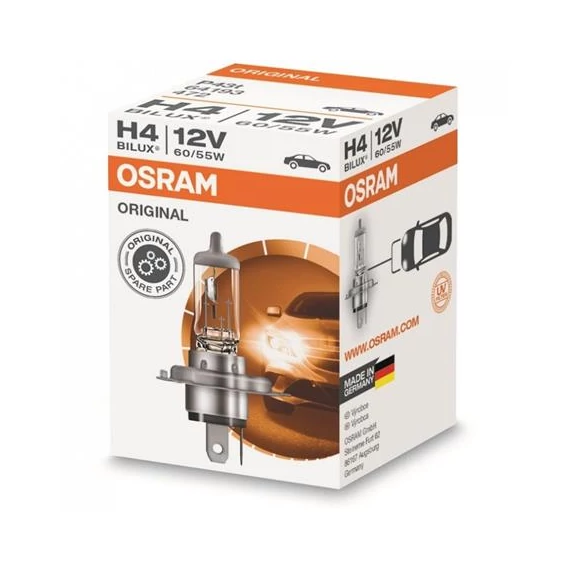 Halogén izzó, autó/gépjármű, H4, 60/55W, 12V, OSRAM, 