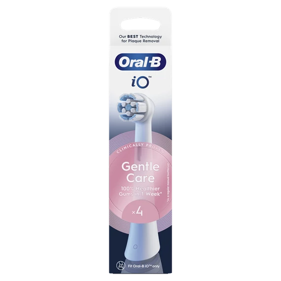 Oral-B iO Gentle Care White 4 db-os RB fogkefefej szett - új