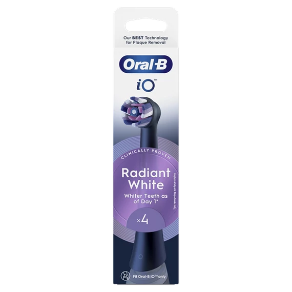 Oral-B iO Radiant White 4 db-os RB fogkefefej szett - új