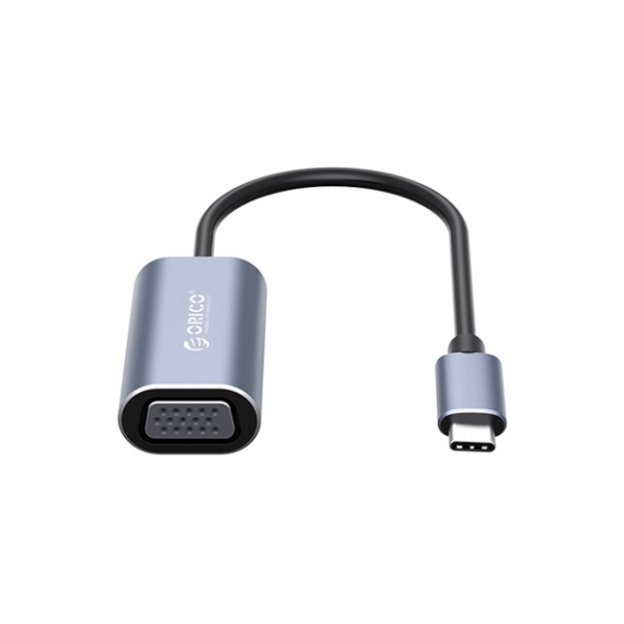 Orico kábel átalakító - CTV-GY/11/ (USB-C to VGA, 1080p, szürke)