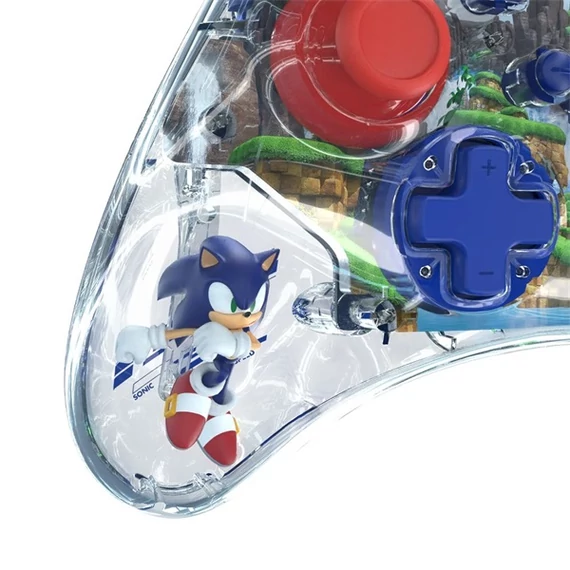 PDP 500-234-SON REALMz Nintendo Switch/Switch 2 vezeték nélküli LED Sonic: Green Hill Zone kontroller