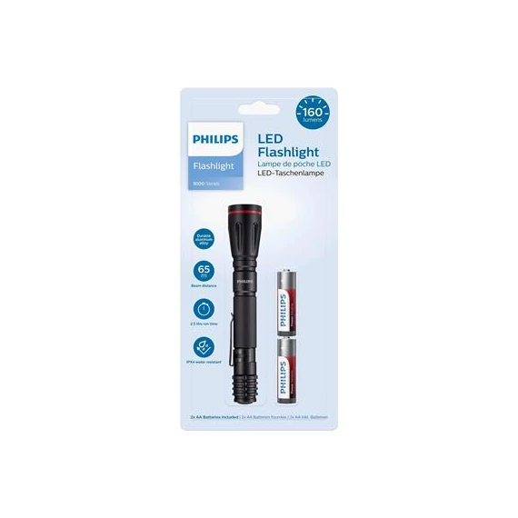 Elemlámpa, LED, 2xAA, PHILIPS