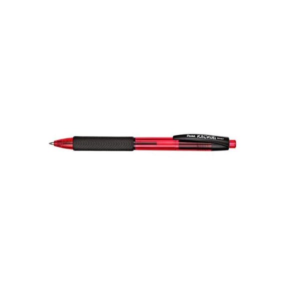 Golyóstoll 0,35mm, háromszög fogózóna Pentel Kachiri BK457B-B, írásszín piros