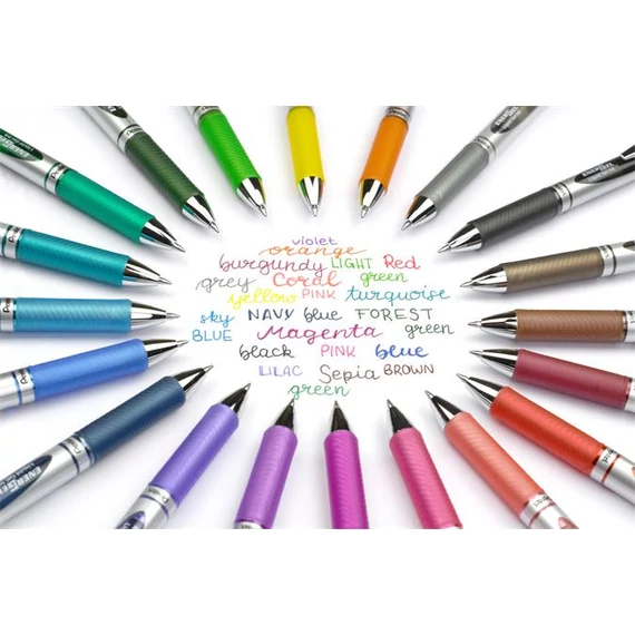 Rollertoll zselés 0.7mm, Pentel EnerGel BL77-PX, írásszín rózsaszín