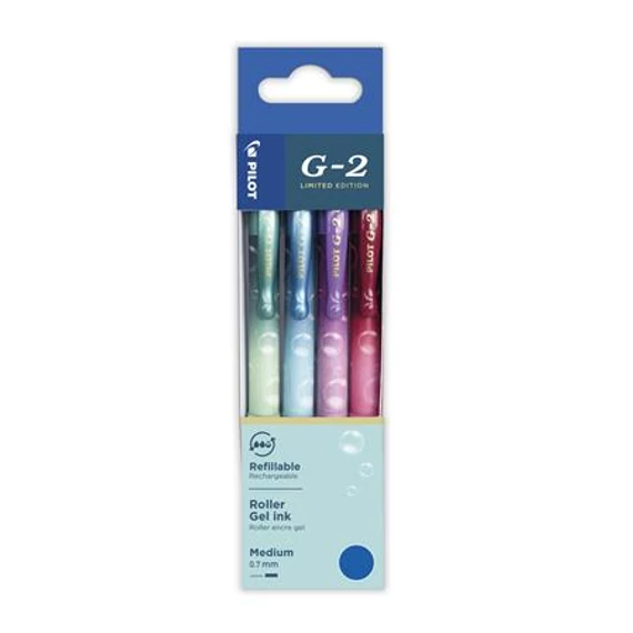 Zseléstoll PILOT G2 Bubble 0,7 kék írásszín 4 darabos