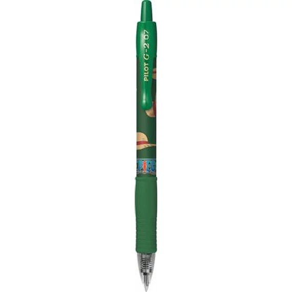 Zseléstoll 0,7mm, nyomógombos Pilot G-2 One Piece, írásszín zöld