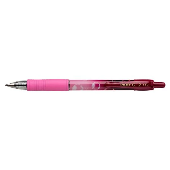Zseléstoll PILOT G2 Bubble 0,7 rózsaszín test kék írásszín