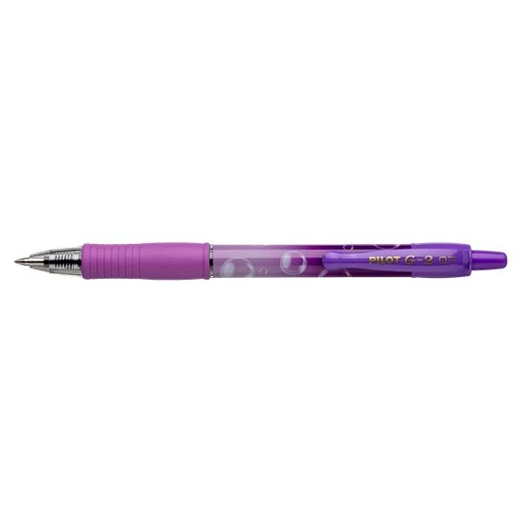 Zseléstoll PILOT G2 Bubble 0,7 lila test kék írásszín