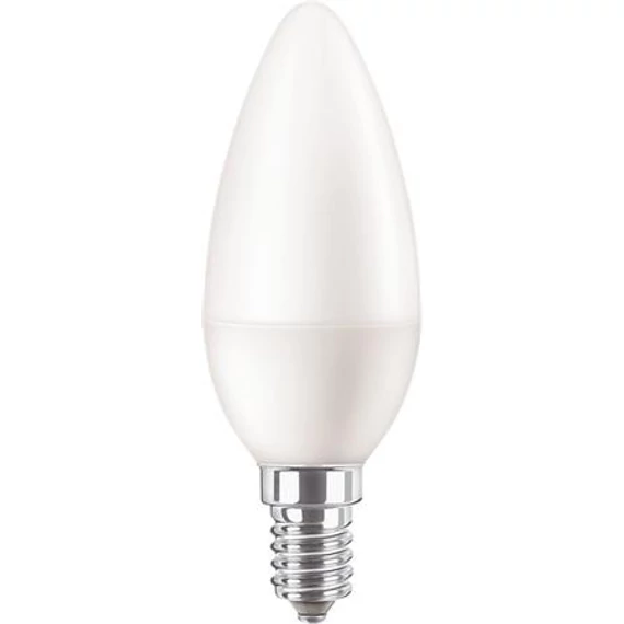 LED izzó, E14, gyertya, B38, 7W, 806lm, 4000K, PHILIPS 