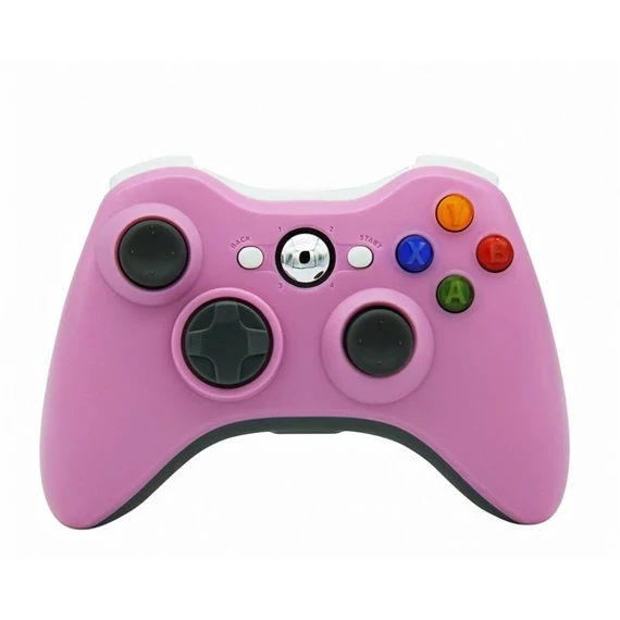 PRC vezeték nélküli Xbox 360/PC USB adapterrel rózsaszín kontroller