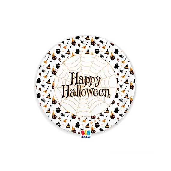 Tányér, papír, 22 cm, 