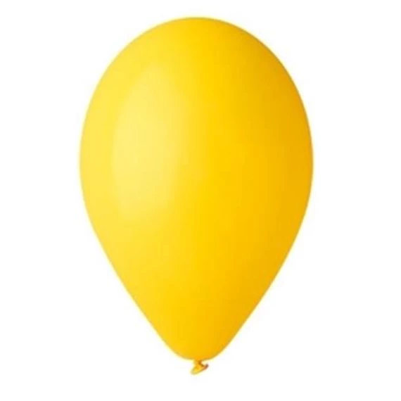 Léggömb, 26cm, citromsárga, 10db/cs