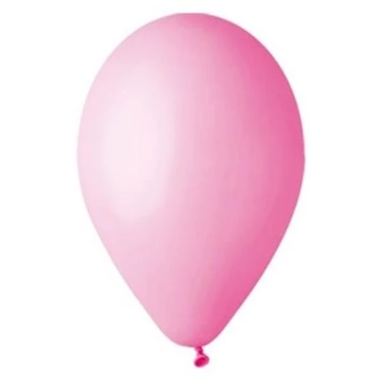 Léggömb, 26cm, rózsaszín, 10db/cs