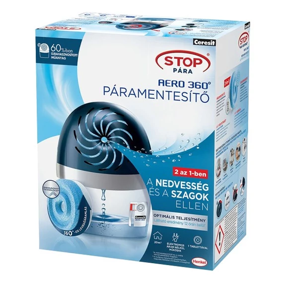 Páramentesítő készülék Ceresit Aero 360 kék + 1 db utántöltő tabletta
