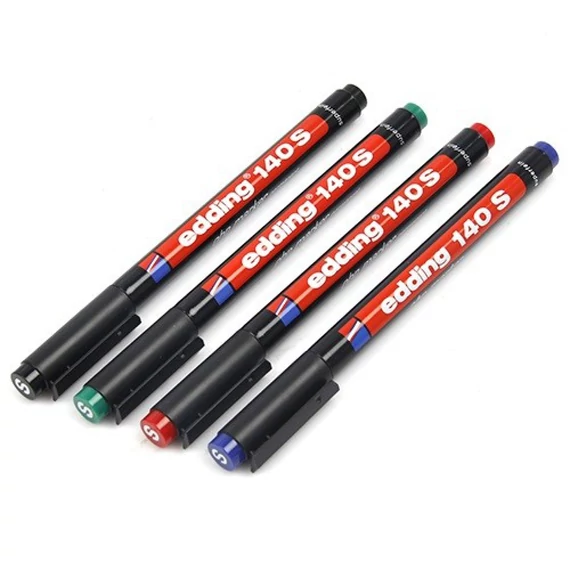 Alkoholos marker, OHP, 0,3 mm, EDDING "140 S", kék