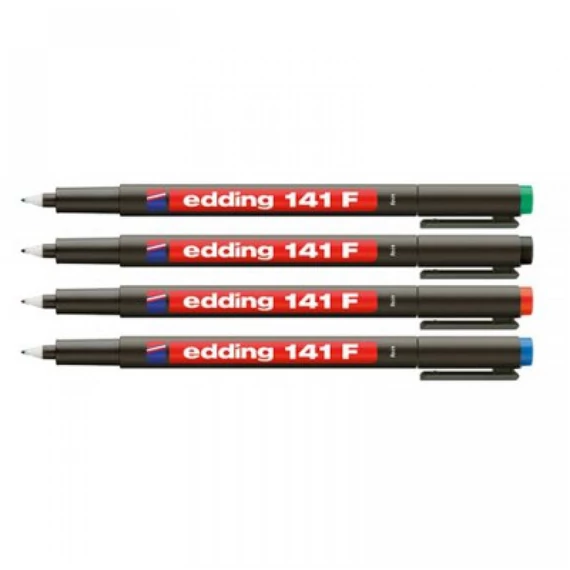 Alkoholos marker, OHP, 0,6 mm, EDDING "141 F", kék