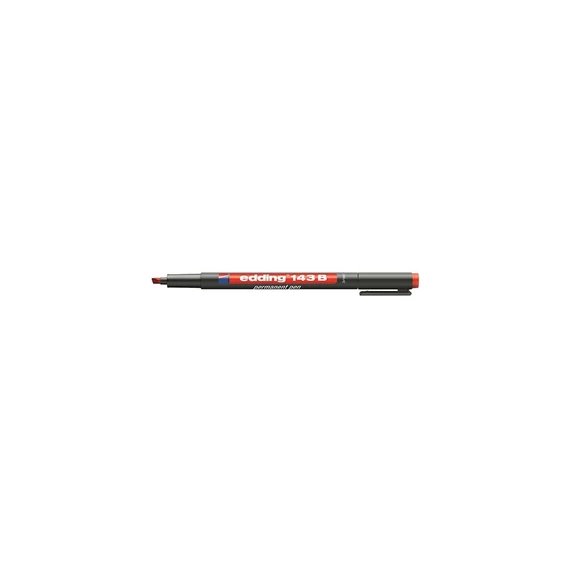 Alkoholos marker, OHP, 1 mm, EDDING "143 B", piros
