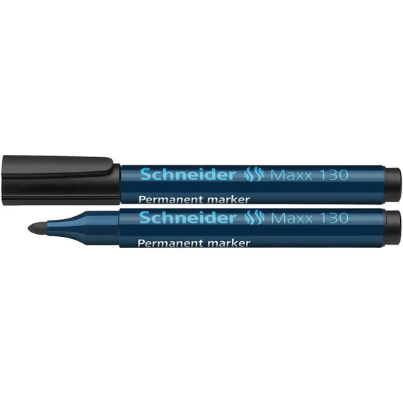 Alkoholos marker, 1-3 mm, kúpos, SCHNEIDER "Maxx 130", fekete