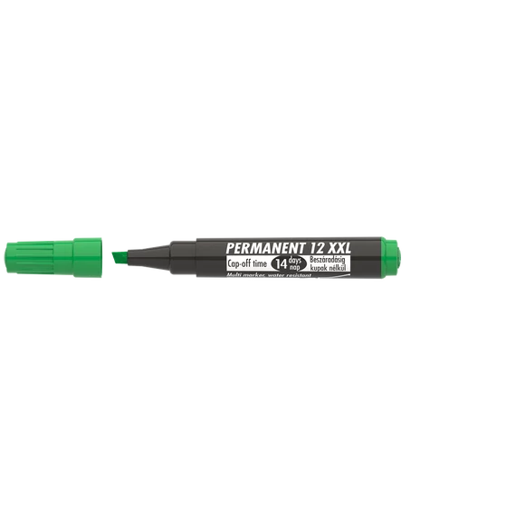 Permanent marker 1-4mm, vágott Ico 12XXL zöld