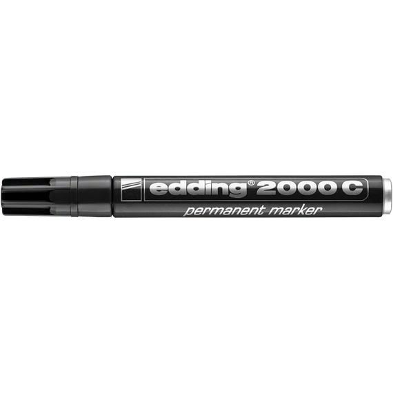 Alkoholos marker, 1,5-3 mm, kúpos, EDDING "2000", fekete