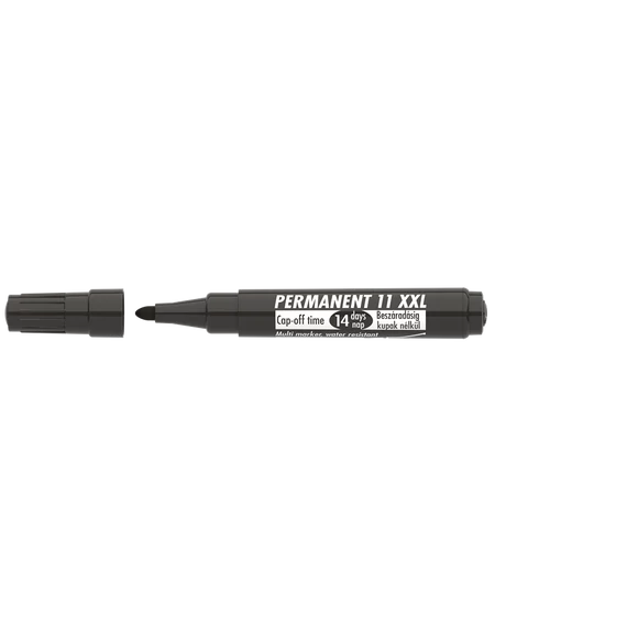 Alkoholos marker, 1-3 mm, kúpos, ICO "Permanent 11 XXL", fekete
