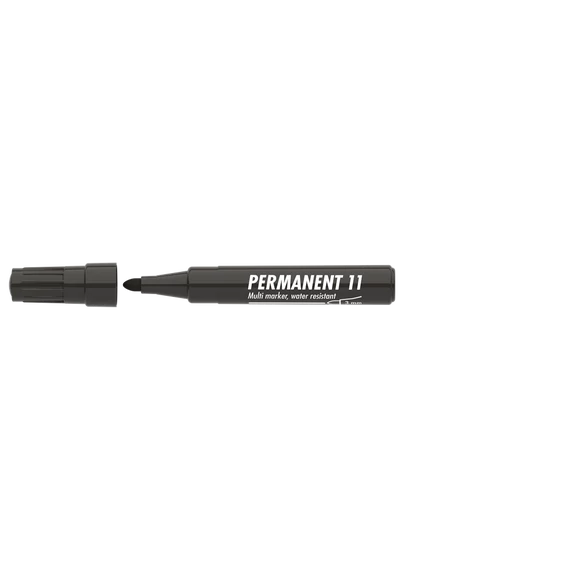 Alkoholos marker, 1-3 mm, kúpos, ICO "Permanent 11", fekete