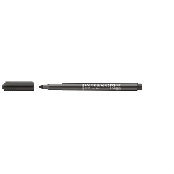 Alkoholos marker, OHP, 2-3 mm, B, ICO, fekete