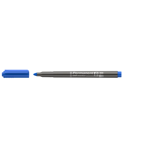 Alkoholos marker, OHP, 2-3 mm, B, ICO, kék