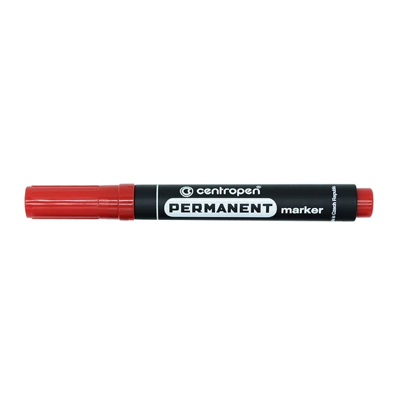 Permanent marker 2,5mm, kerek hegyű, Centropen 8566, piros