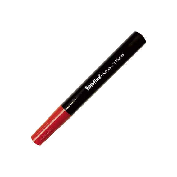 Permanent marker 1,5-3mm, kerek hegyű, Foroffice, piros
