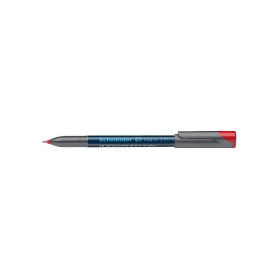 Alkoholos marker, OHP, 0,4 mm, SCHNEIDER "Maxx 220 S", piros