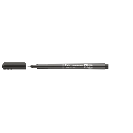 Alkoholos marker, OHP, 0,3 mm, S, ICO, fekete