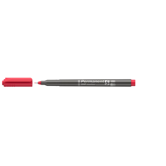 Alkoholos marker, OHP, 0,3 mm, S, ICO, piros