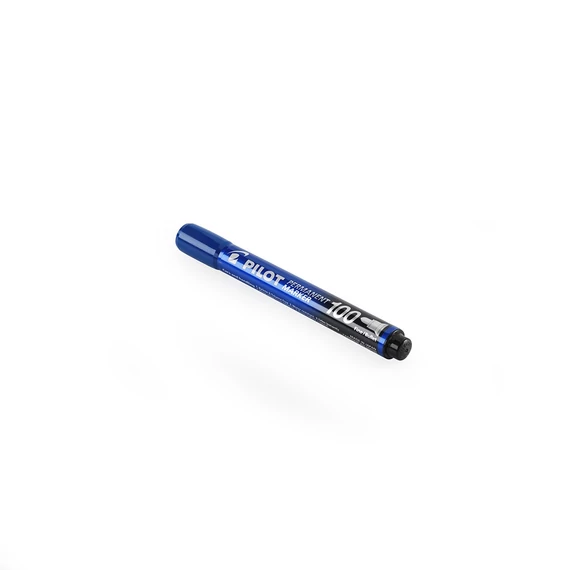 Alkoholos marker, 1-4,5 mm, kúpos, PILOT "Permanent Marker 100", kék