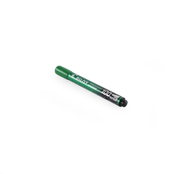 Alkoholos marker, 1-4,5 mm, kúpos, PILOT "Permanent Marker 100", zöld