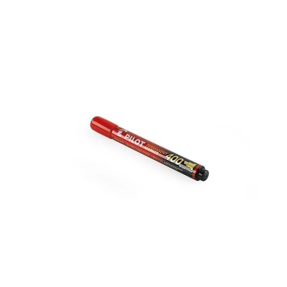 Alkoholos marker, 1,5-4 mm, vágott, PILOT "Permanent Marker 400", piros