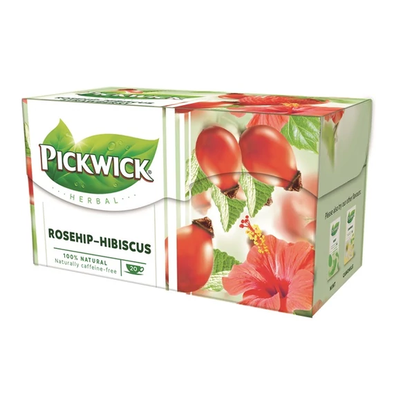 Herba tea, 20x2,5 g, PICKWICK, csipkebogyó hibiszkusszal