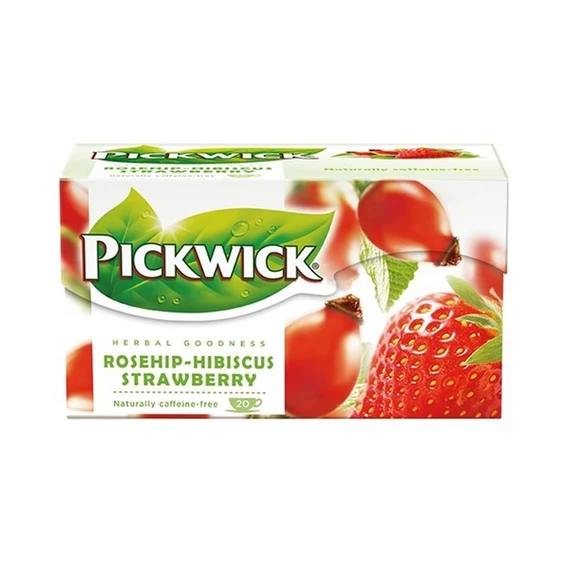 Herba tea, 20x2,5 g, PICKWICK, eperízű csipkebogyó hibiszkusszal