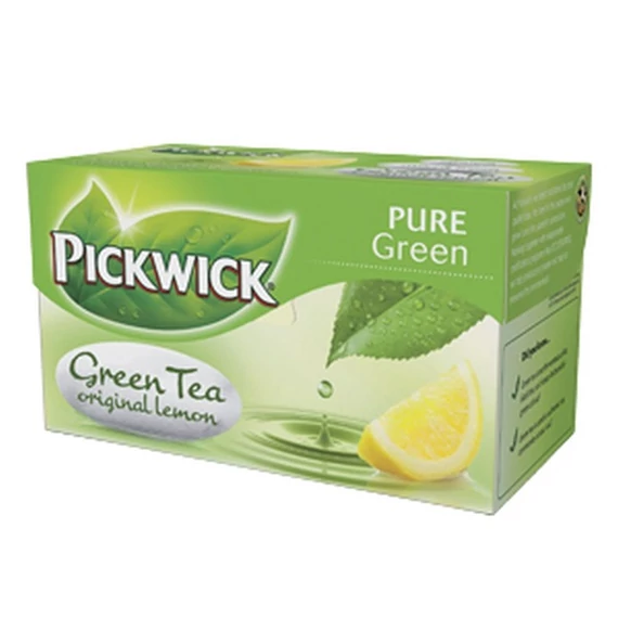 Zöld tea, 20x2 g, PICKWICK, citrom