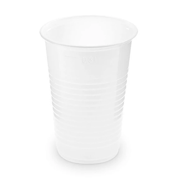 Pohár 3dl műanyag 50 db/csomag, víztiszta