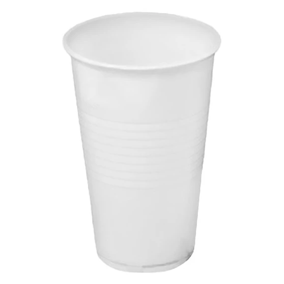Pohár 3dl műanyag 50 db/csomag, fehér