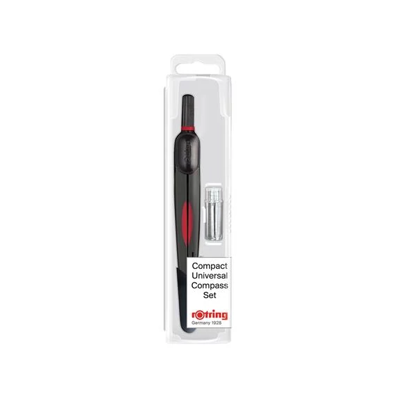 Körző, fém, heggyel, univerzális, ROTRING 